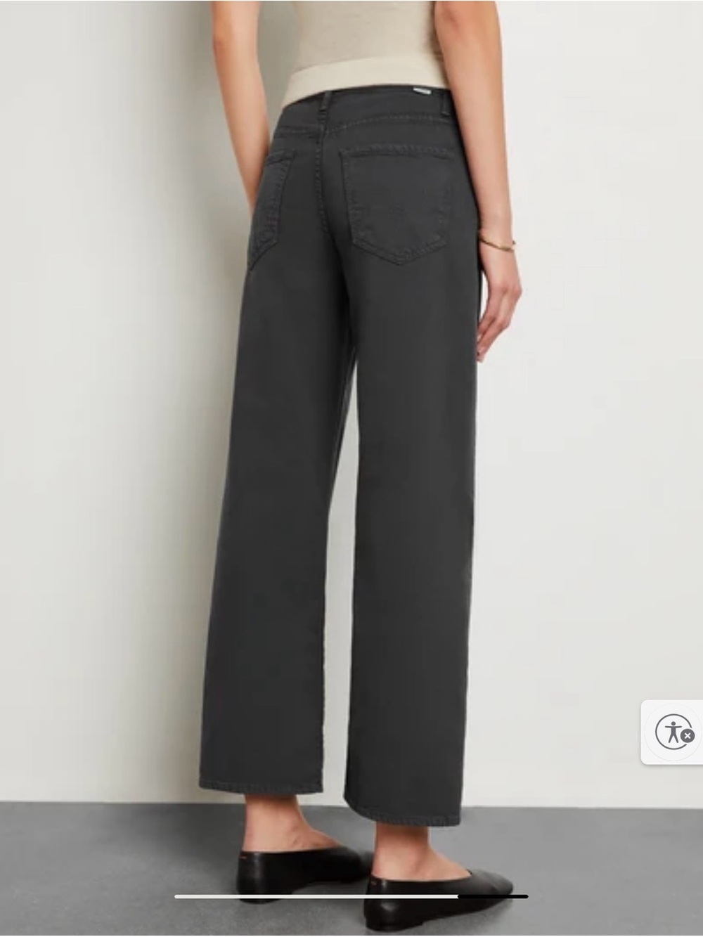MOTHER The Dodger Ankle Washed Black Relaxed Straight Jeans 28 EUC - Picture 2 of 15
